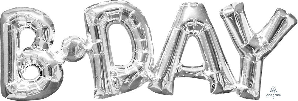 16" 'B'day' in Silver