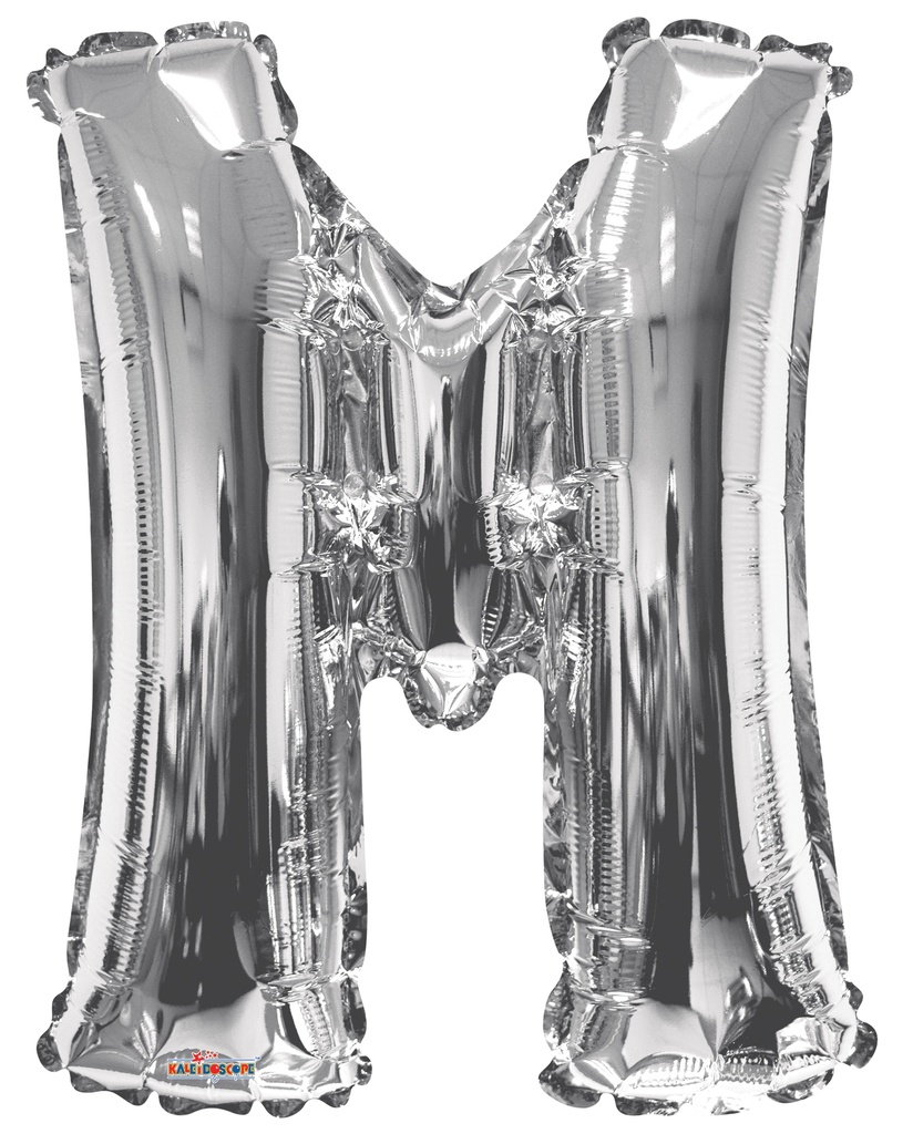 34" Silver Letter M Kaleidoscope