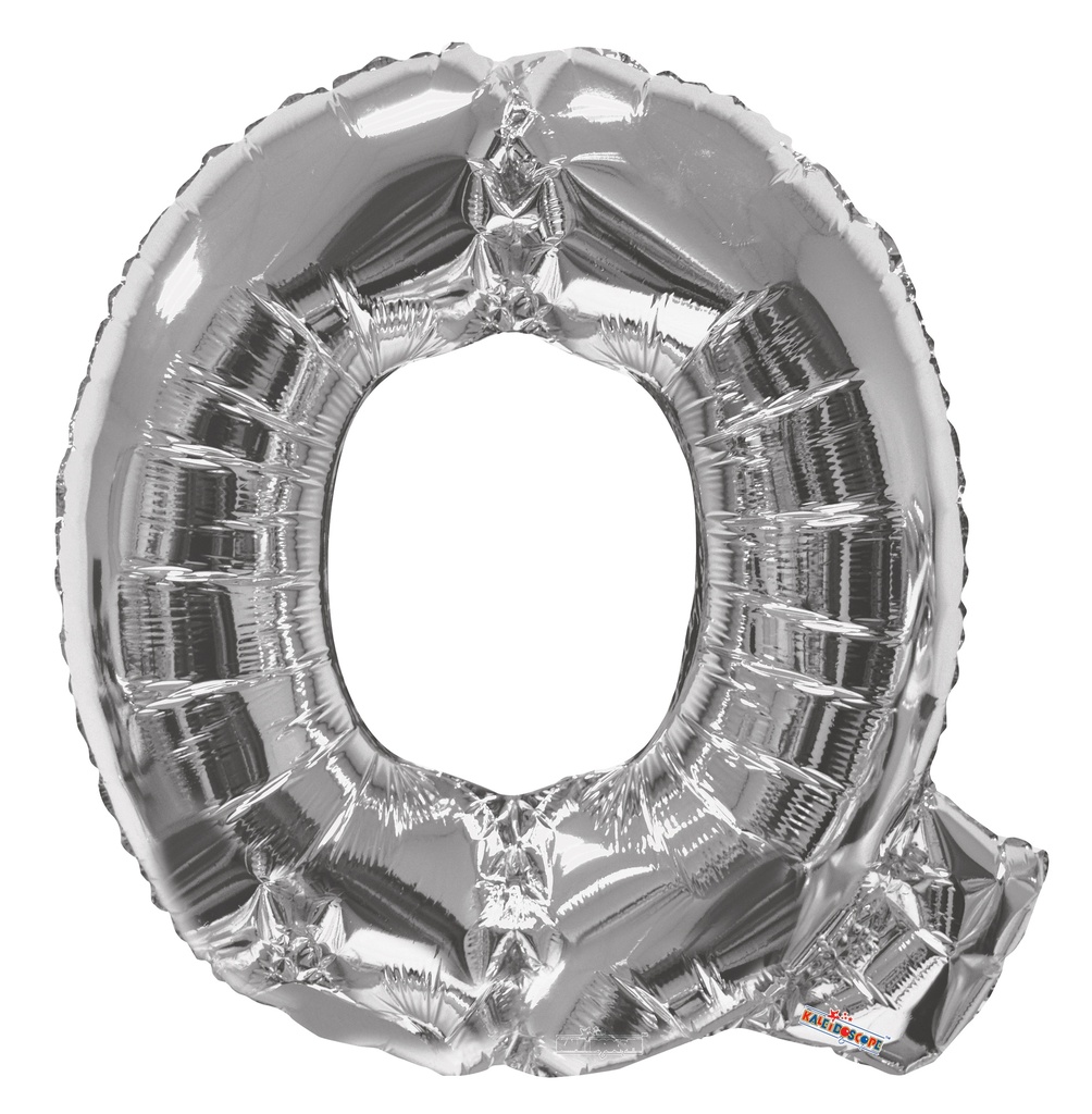 34" Letter Q Silver Kaleidoscope