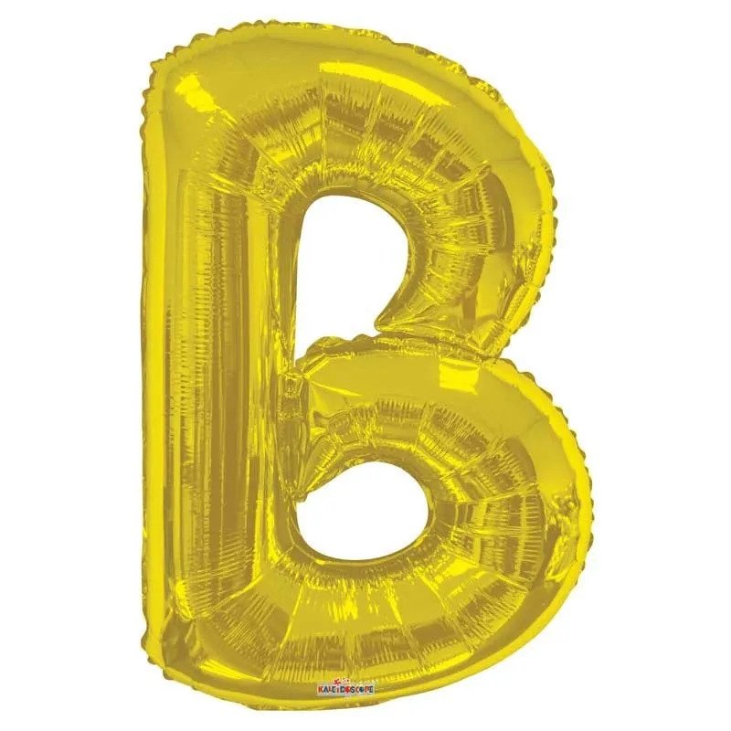 34" Letter B Gold Kaleidoscope