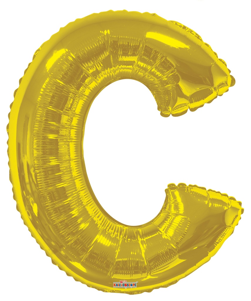 34" Gold Letter C Kaleidoscope