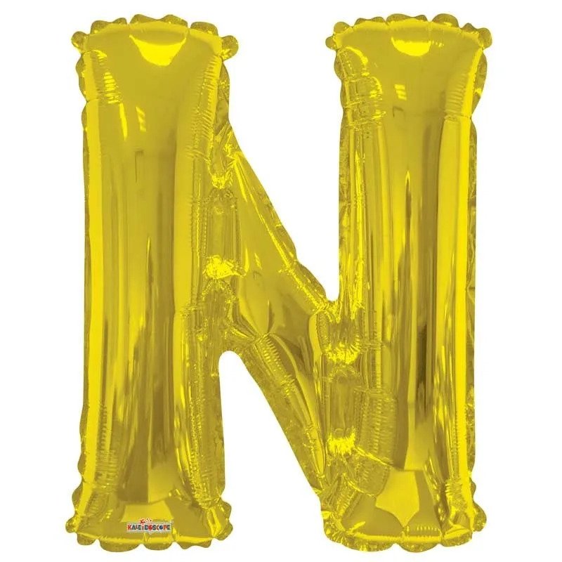 34" Gold Letter N Kaleidoscope