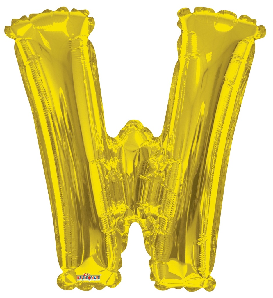 34" Gold Letter W Kaleidoscope