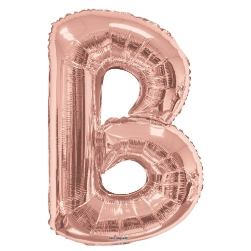 34" Letter B Rose Gold Kaleidoscope