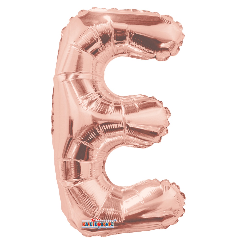 34" Letter E Rose Gold Kaleidoscope