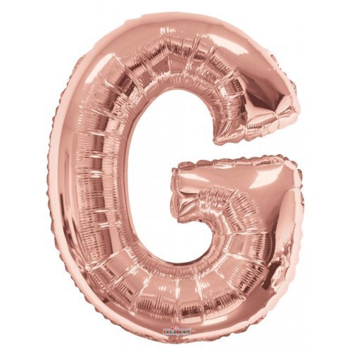 34" Letter G Rose Gold Kaleidoscope