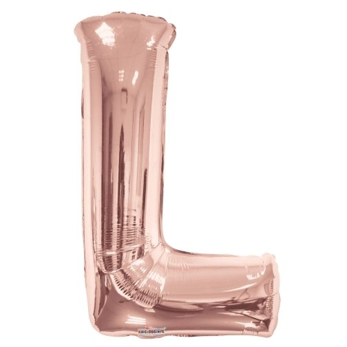 34" Rose Gold Letter L