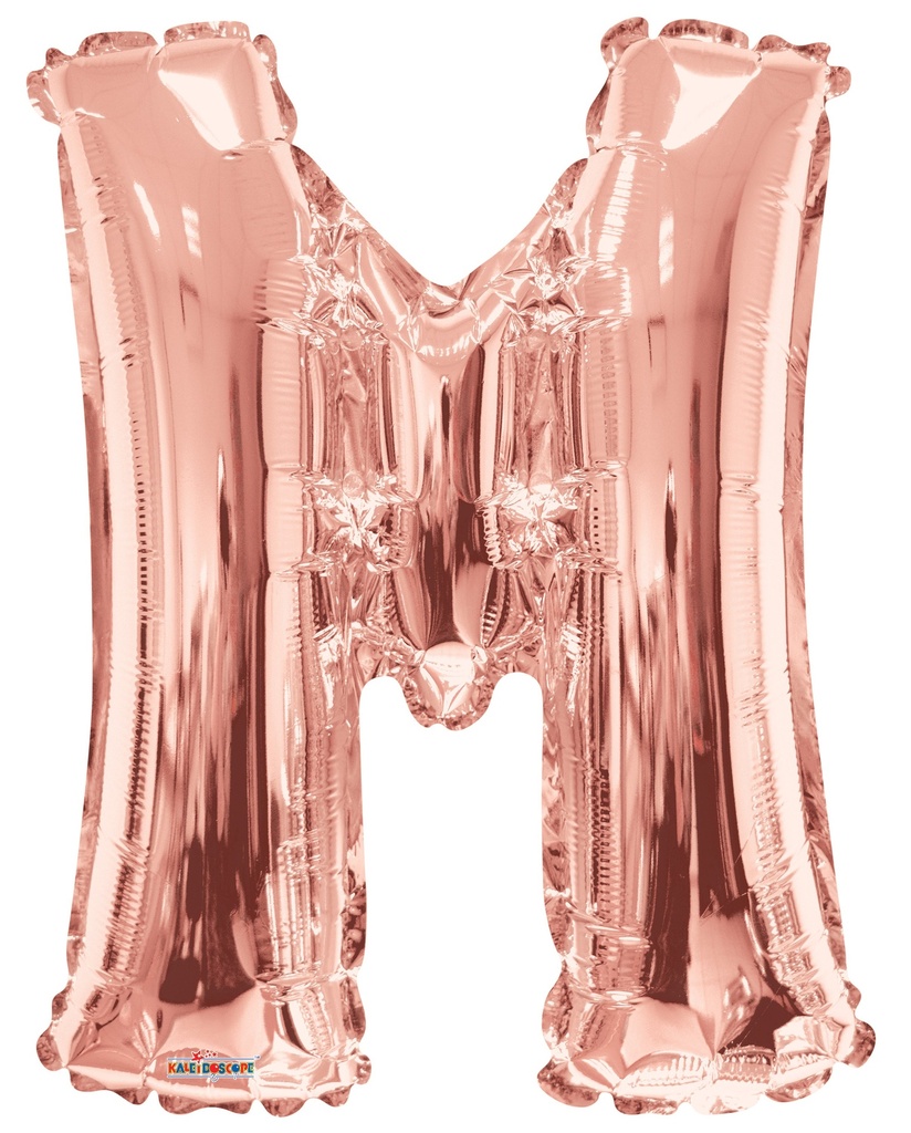 34" Letter M Rose Gold Kaleidoscope