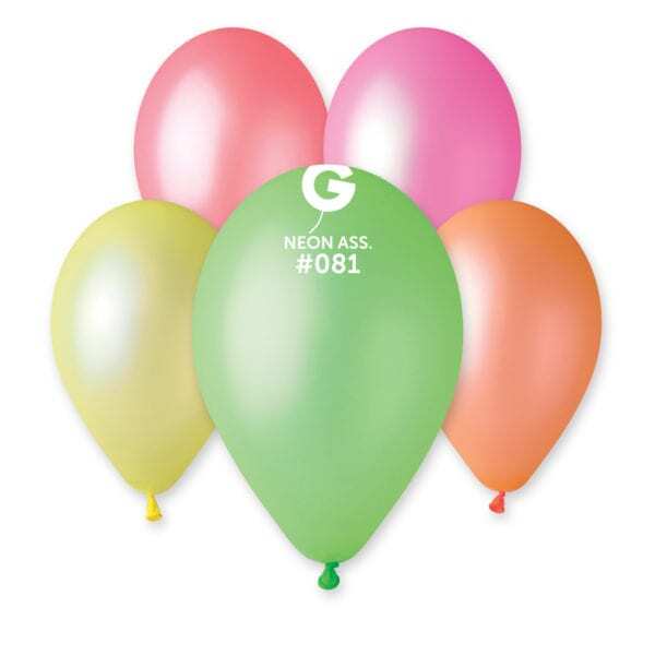 12" GF110 Neon Assorted 50 pcs
