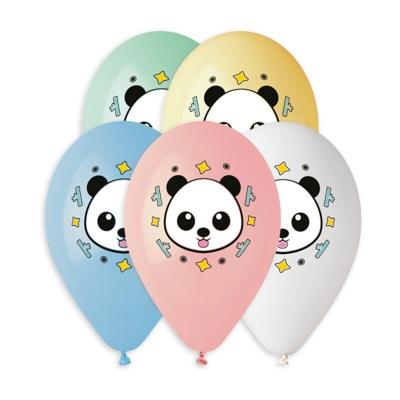 13" GS120 Panda Multi Ass. #861 5 pcs.