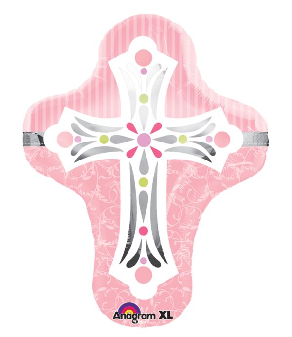 28" Pink Cross