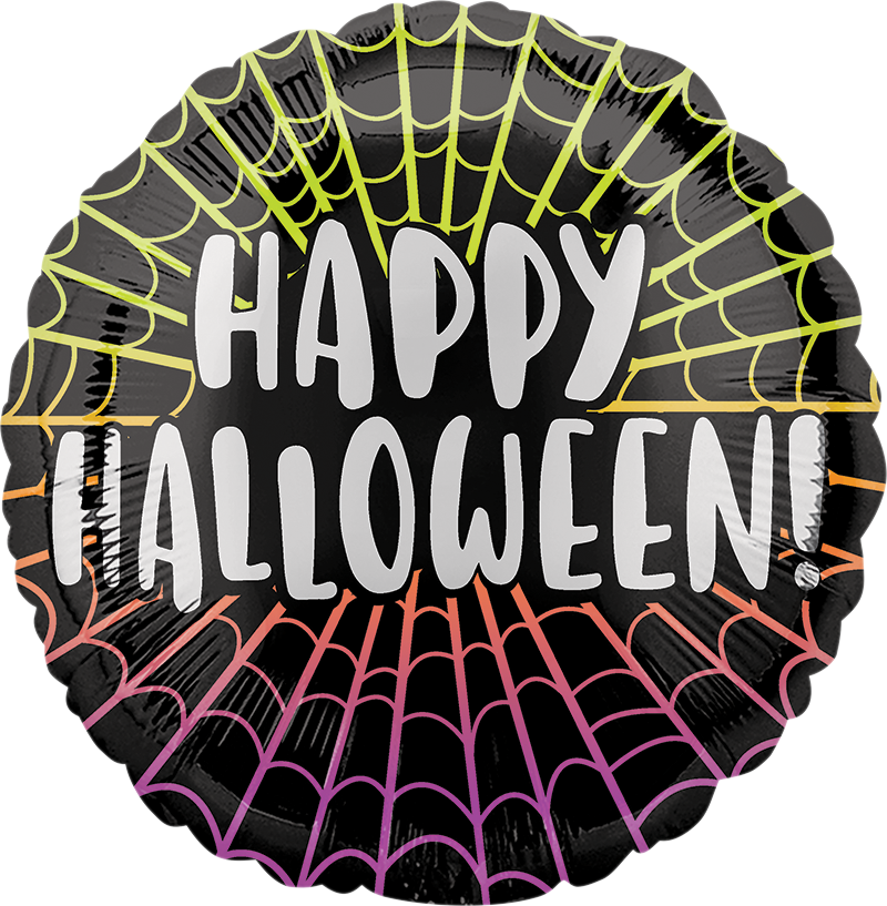Happy Halloween Webs 18" Foil Balloon