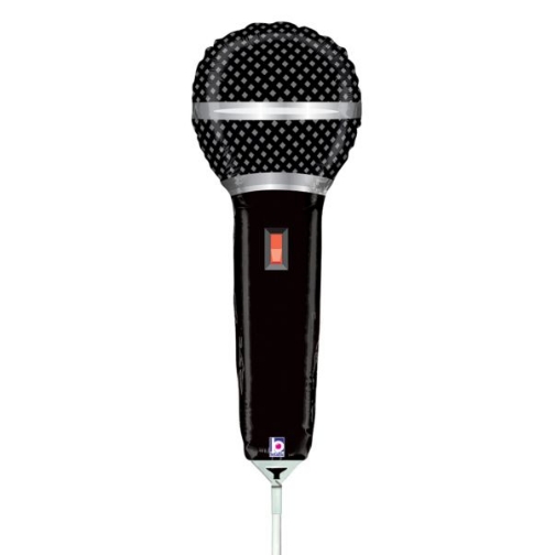 14" Microphone Shape Foil Balloon