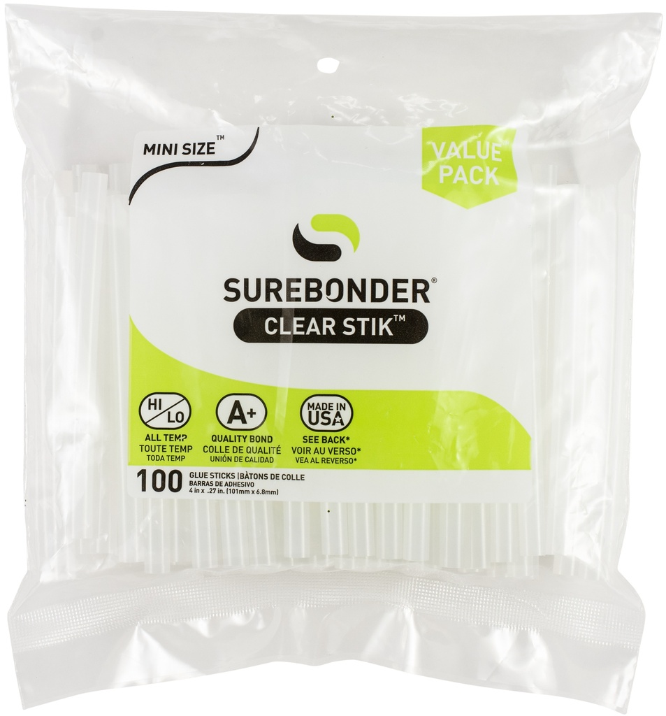 Barras de Silicon Doble Temp Mini Size 4" 100 Pack