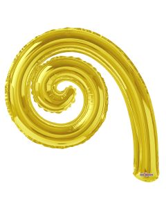 14" Kurly Spiral Gold 2 pcs