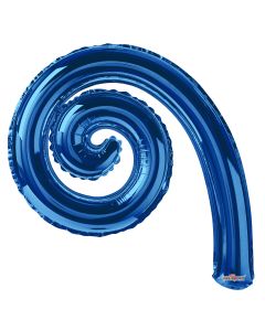 14" Kurly Spiral Royal Blue