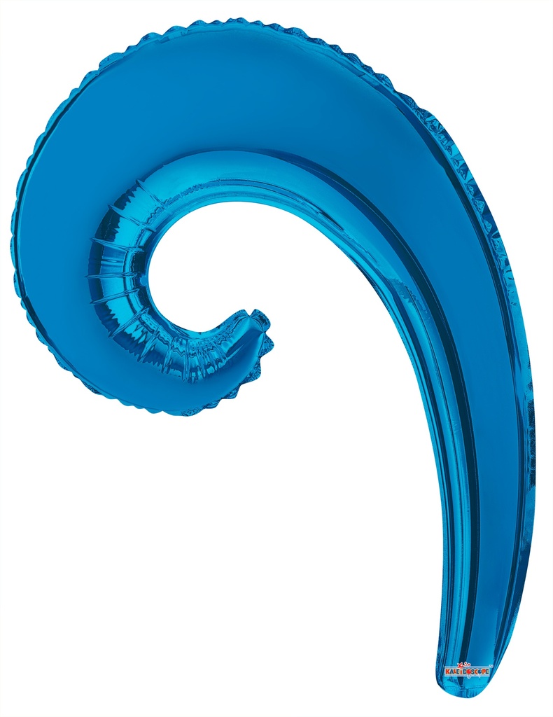 14" Kurly Wave Spiral Royal Blue