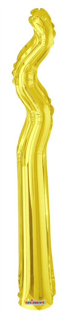 14″ Kurly Zig Zag Gold 2 pcs