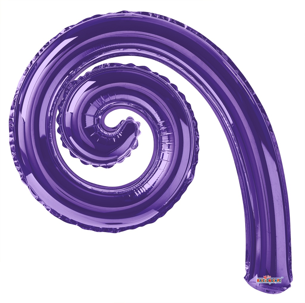 14" Kurly Spiral Purple 2 pcs