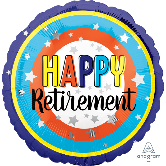 18" Colorful Retirement!