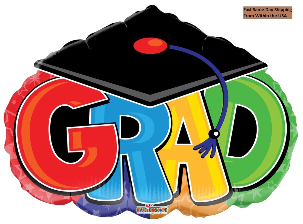 18" G-R-A-D With Cap Graduation