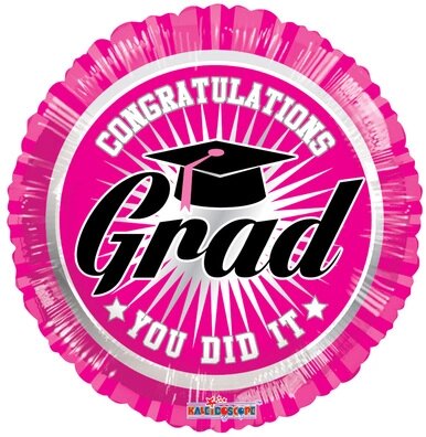 18" Pink Graduation