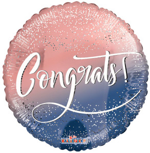 18" Congrats Pink Blue