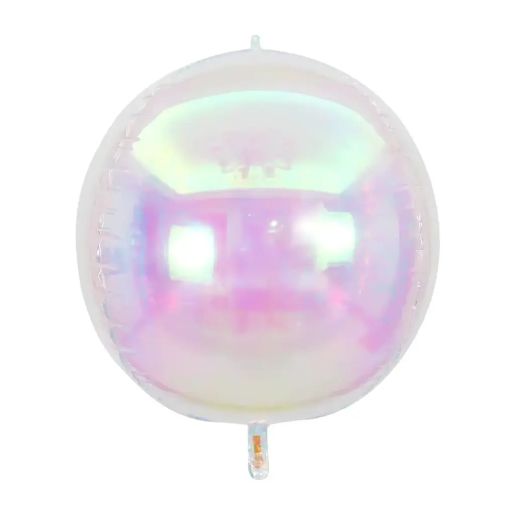 18" Iridescent Clear Orbz 1 pc