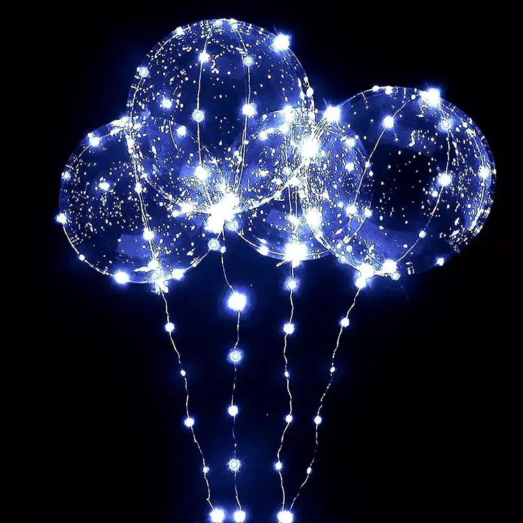 18" Bobo Crystal White Lights