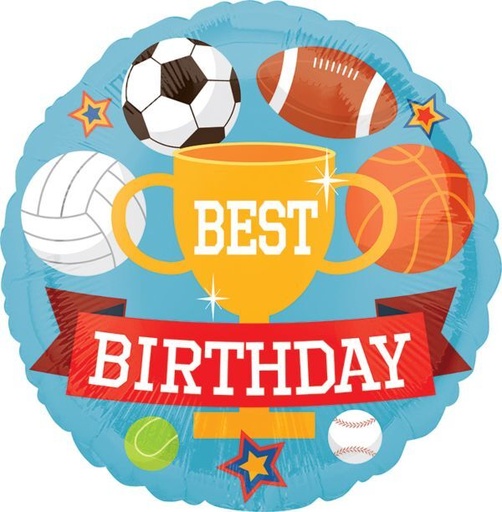 [026635366489] 18" Sports Birthday