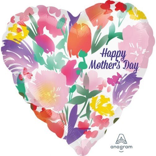 [408638] 28" Mom’s Day Watercolor – Foil Balloon