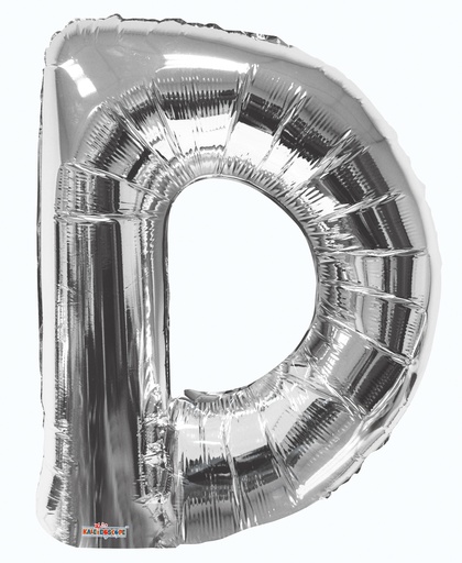 [15233-345] 34" Letter D Silver Kaleidoscope