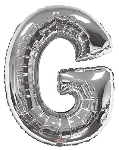 34" Letter G Silver Kaleidoscope
