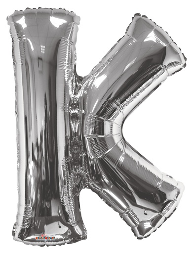 34" Letter K Silver Kaleidoscope