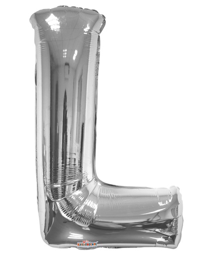 34" Letter L Silver Kaleidoscope