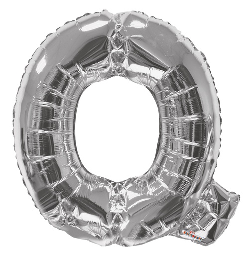 34" Letter Q Silver Kaleidoscope