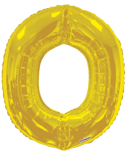[15274-34] 34" Letter O Gold Kaleidoscope