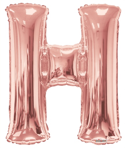 [108843] 34" Rose Gold Letter H