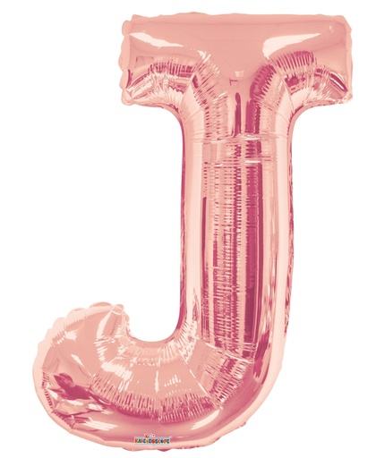 [108867] 34" Rose Gold Letter J