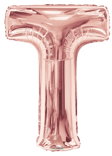 [108966] 34" Rose Gold Letter T