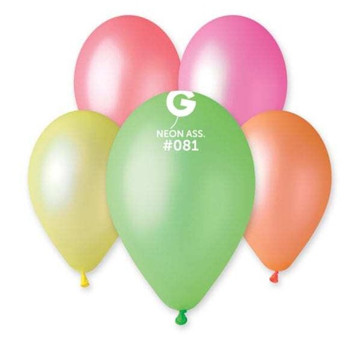 [118100] 12" GF110 Neon Assorted 50 pcs