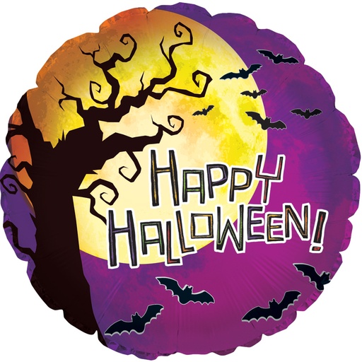 [11474710] 18" Halloween Moon Foil Balloon