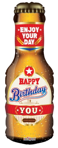 [15458-14] 14" Birthday Beer Bottle
