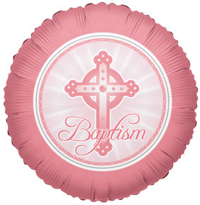 18" Girl Baptism Cross