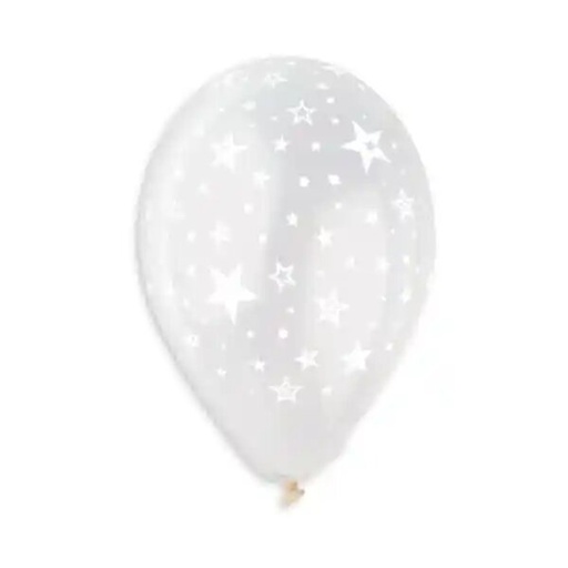 13" GS120 Star on Clear #001 5 pcs.