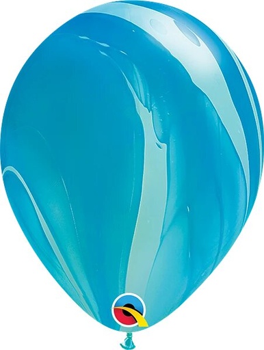 [91538] 11" Blue Rainbow SuperAgate® 5 pcs