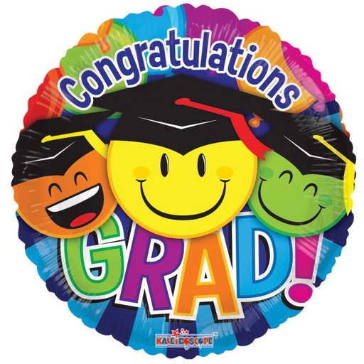 [85206-18] 18" Grad Smiles Graduation