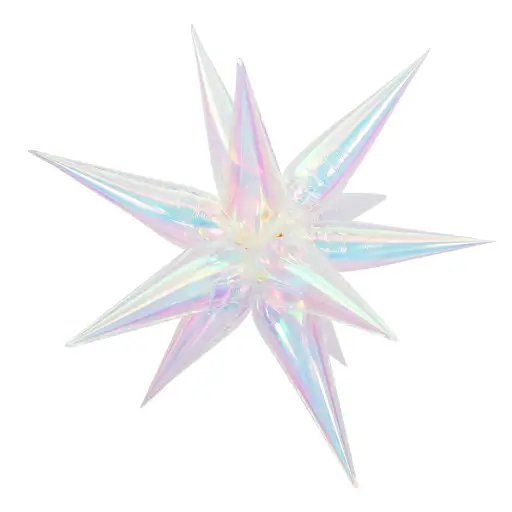 22" Starburst Iridescent Star